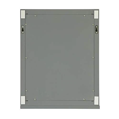 SoBuy Specchiera Bagno con mensole Grigio Specchio L40*A50*P10 cm, FRG129-SG