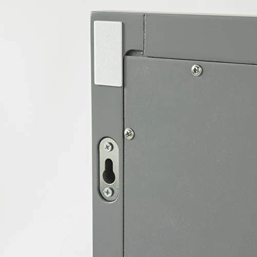SoBuy Specchiera Bagno con mensole Grigio Specchio L40*A50*P10 cm, FRG129-SG