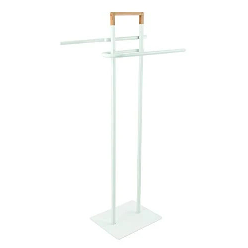 Spirella - Piantana da bagno portasciugamani, serie Natura, (L x x P) circa 46,5 x 20 x 85,5 cm, con 2 aste per asciugaman...