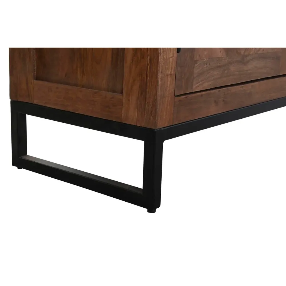 Stand Espositore DKD Home Decor Marrone Teca Metallo (160 x 40 x 175 cm)