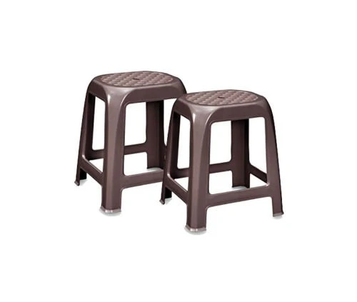 Stefanplast Set 2 SGABELLI da Bagno Elfo Bianco O Tortora (Tortora (22301))