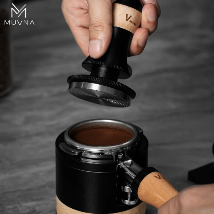 Tamper legno/acciaio MUVNA da 58 mm serie V