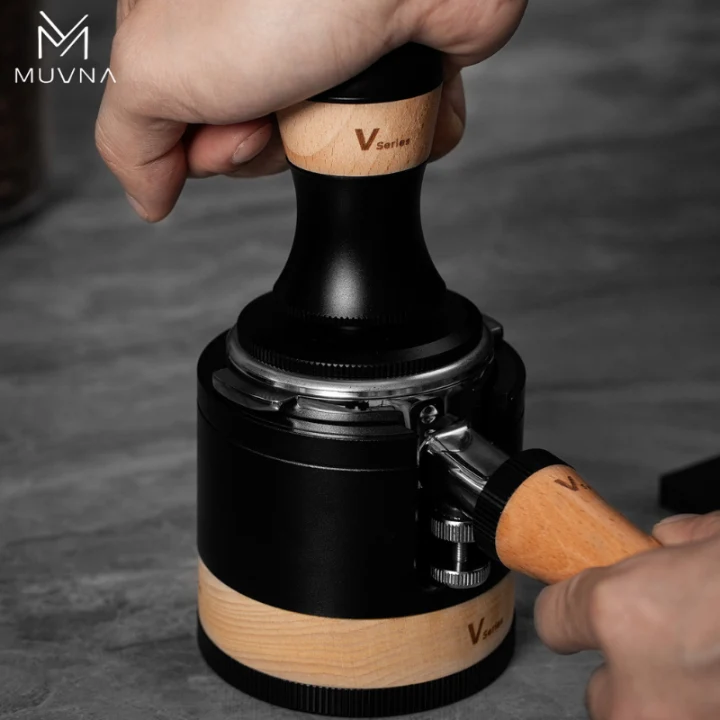 Tamper legno/acciaio MUVNA da 58 mm serie V