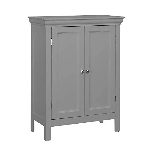 Elegant Home Fashions Armadio Stratford Free Standing 2 Ante Grigio EHF-676G, Taglia Unica Teamson Home