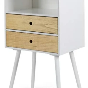 TENZO Pagina cassapanca, Legno, Bianco/Legno