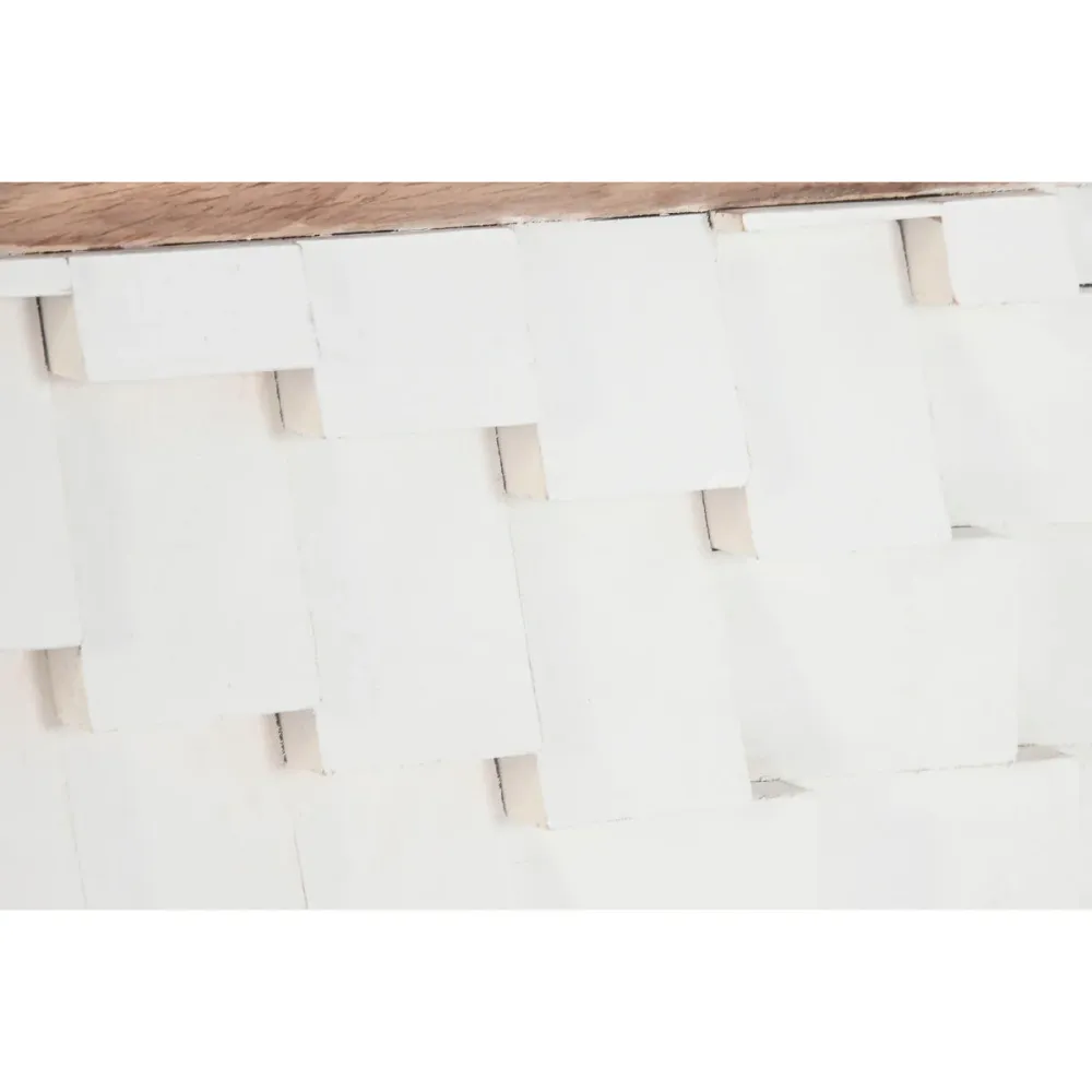 Testiera del Letto Home ESPRIT Bianco Naturale 180 X 5 X 90 CM