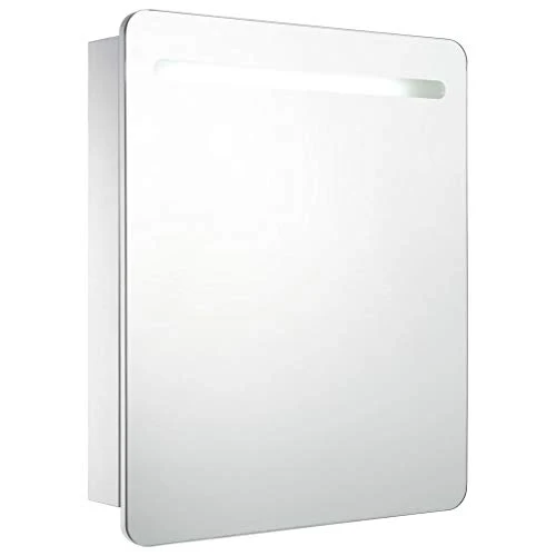 Tidyard Armadietto da Bagno con Specchio e Luce LED,Pensili Bagno,Mobile Specchio Bagno,Specchiera Bagno con Luce,Mobilett...