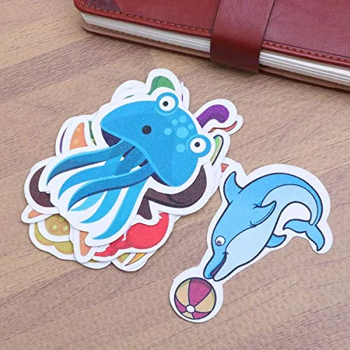 TOPBATHY 2 * 12pcs Non-Slip Bathtub Stickers Self-Adhesive Sticker Marine Organism Decals Bath Tub Shower Surfaces