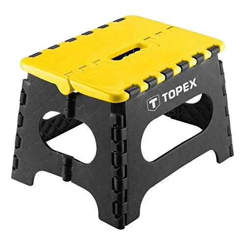 Topex Sgabello Pieghevole PLASTICA Portata 150 kg Altezza 22 CM Fai da Te
