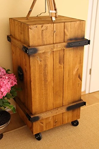 Mobile bar vintage stile shabby chic legno massello noce Uncle Joe's