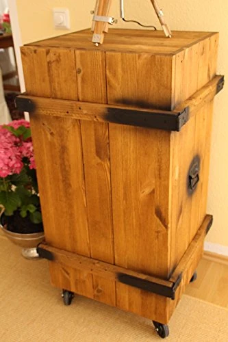 Mobile bar vintage stile shabby chic legno massello noce Uncle Joe's