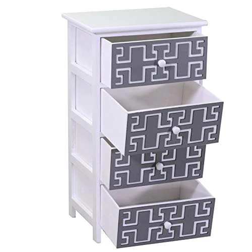 Vacchetti Gianna Mobiletto, Legno, Bianco Grigio, Grande Vacchetti Giuseppe