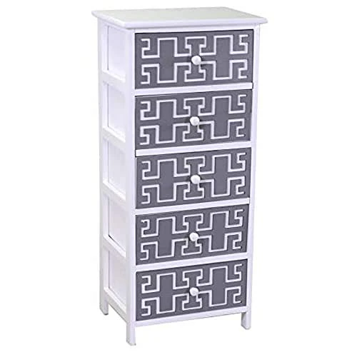 Vacchetti Gianna Mobiletto, Legno, Bianco Grigio, Grande Vacchetti Giuseppe