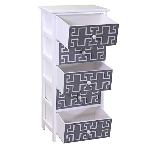 Vacchetti Gianna Mobiletto, Legno, Bianco Grigio, Grande Vacchetti Giuseppe