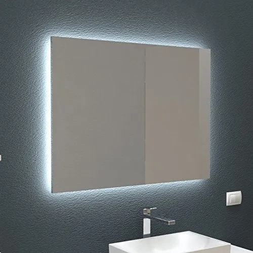 Specchi retroilluminati LED arredo bagno e casa diverse dimensioni - design stile minimale (80x60 cm) VE.CA.s.r.l.