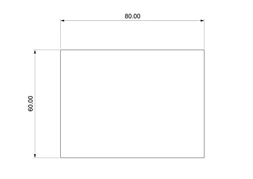 Specchi retroilluminati LED arredo bagno e casa diverse dimensioni - design stile minimale (80x60 cm) VE.CA.s.r.l.