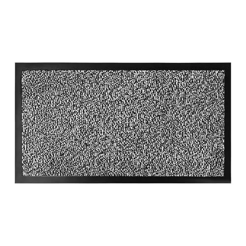 VELCOC - Zerbino Nevada da Interno Polipropilene con Fondo Vinile, Tappeto con Disegno Melange, Antiscivolo e Resistente,...