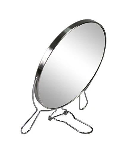 Vetrineinrete® Specchio cosmetico da Trucco con Zoom Regolabile Specchio di ingrandimento Portatile per Barba rasatura Gir...