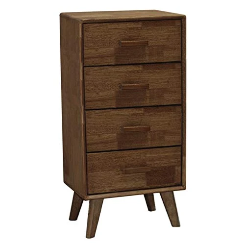 Vidal Regalos Mobile Cassettiera ausiliaria legno 4 cassetti Dark Forest 78 cm