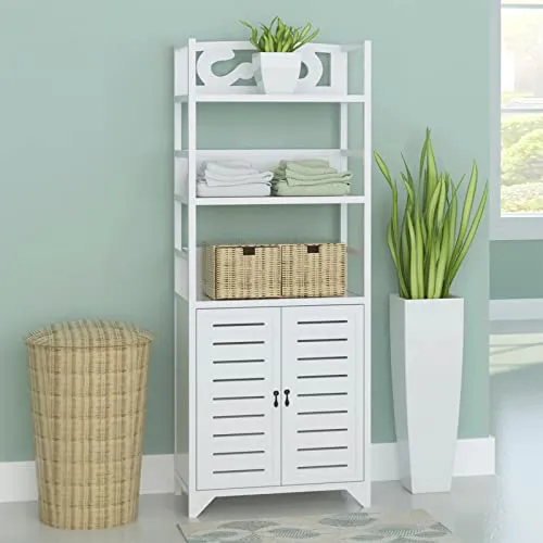 vidaXL Armadietto per Bagno Albuquerque Legno Marrone Mobiletto Stoccaggio