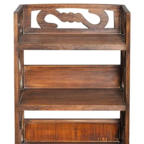vidaXL Armadietto per Bagno Albuquerque Legno Marrone Mobiletto Stoccaggio