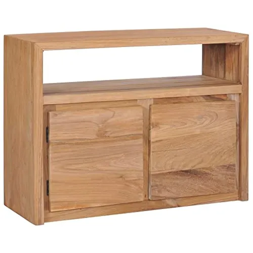 vidaXL Credenza 80x30x60 cm Legno Massello di Teak Madia Comoda Funzionale Durevole Robusta Resistente Ampia Solida Pratic...