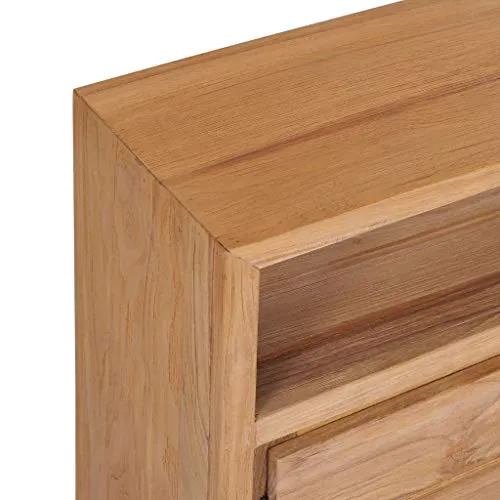 vidaXL Credenza 80x30x60 cm Legno Massello di Teak Madia Comoda Funzionale Durevole Robusta Resistente Ampia Solida Pratic...