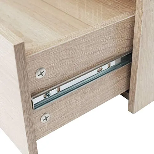 vidaXL Credenza con 4 Cassetti Rovere Cassettiera Mobiletto Mobile Arredo