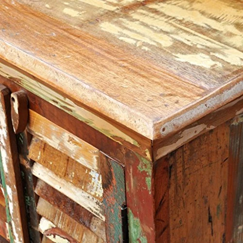 vidaXL Credenza Legno Massello di Riciclo con 4 Sportelli Armadietto Madia