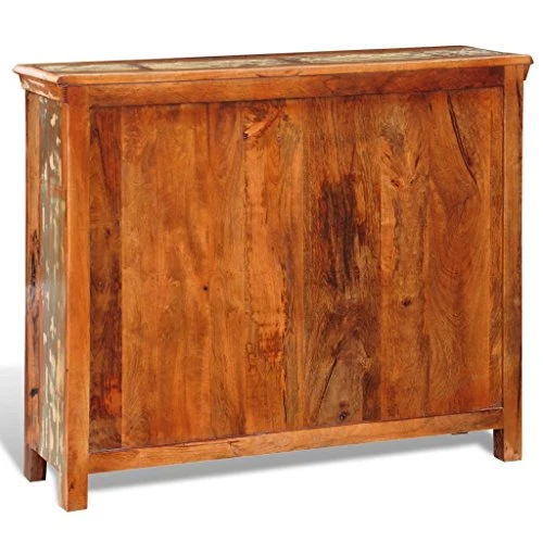 vidaXL Credenza Legno Massello di Riciclo con 4 Sportelli Armadietto Madia