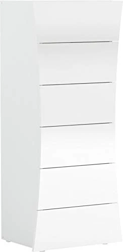Web Convenienza ROBIN Settimino 6 Cassetti Bianco Laccato Lucido