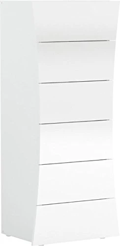 Web Convenienza ROBIN Settimino 6 Cassetti Bianco Laccato Lucido