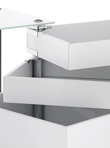 Wink design, High Point, Cassettiera con Ruote, MDF, Bianco