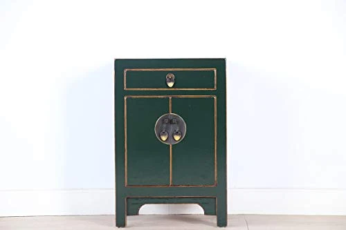 Yajutang Cassettiera cinese comodino legno massello verde abete