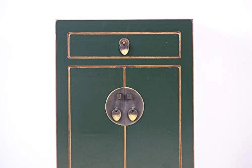 Yajutang Cassettiera cinese comodino legno massello verde abete