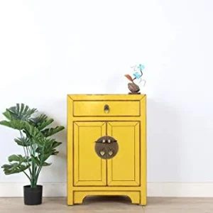 Yajutang cassettiera cinese Orientale/asiatico stile giallo