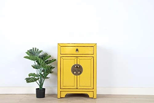 Yajutang cassettiera cinese Orientale/asiatico stile giallo