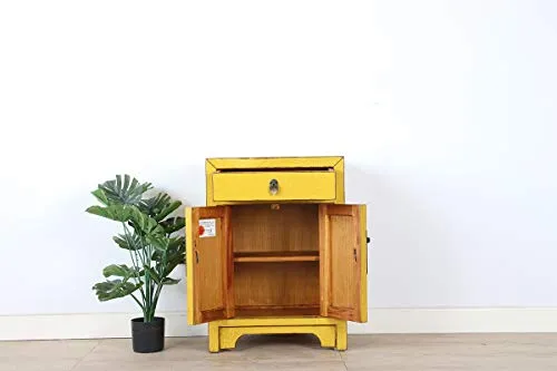 Yajutang cassettiera cinese Orientale/asiatico stile giallo