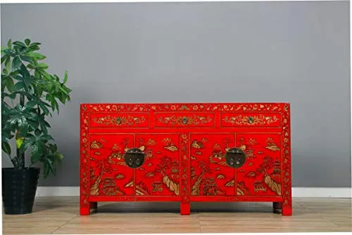 Yajutang - Meravigliosa credenza con dipinto mano