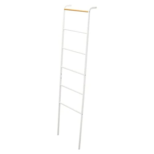 Gerson 2812 Scala Portasciugamani Metallo, Bianco, 45x24x160 cm yamazaki