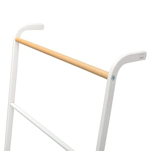 Gerson 2812 Scala Portasciugamani Metallo, Bianco, 45x24x160 cm yamazaki