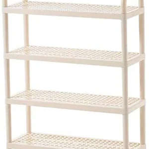ZJJJD Scarpiera Multifunzionale Plastica Quattro Strati Armadio di Stoccaggio Corridoio Armadio Armadio Armadio Assemblagg...