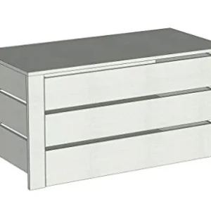 Zucca Mobili Armadio H.211/245 cm - Accessori Interni (Cassettiera Interna modulo 2/ L.78,9 P.47 H.56,6, Grigio Tessuto)