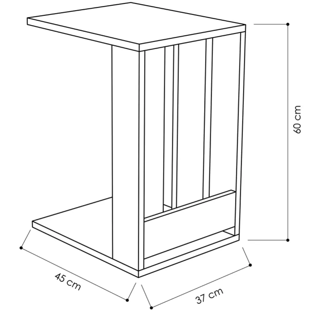 Tavolino Ausiliario con Ruote Design Moderno Mobile Letto Divano Colore Turchese