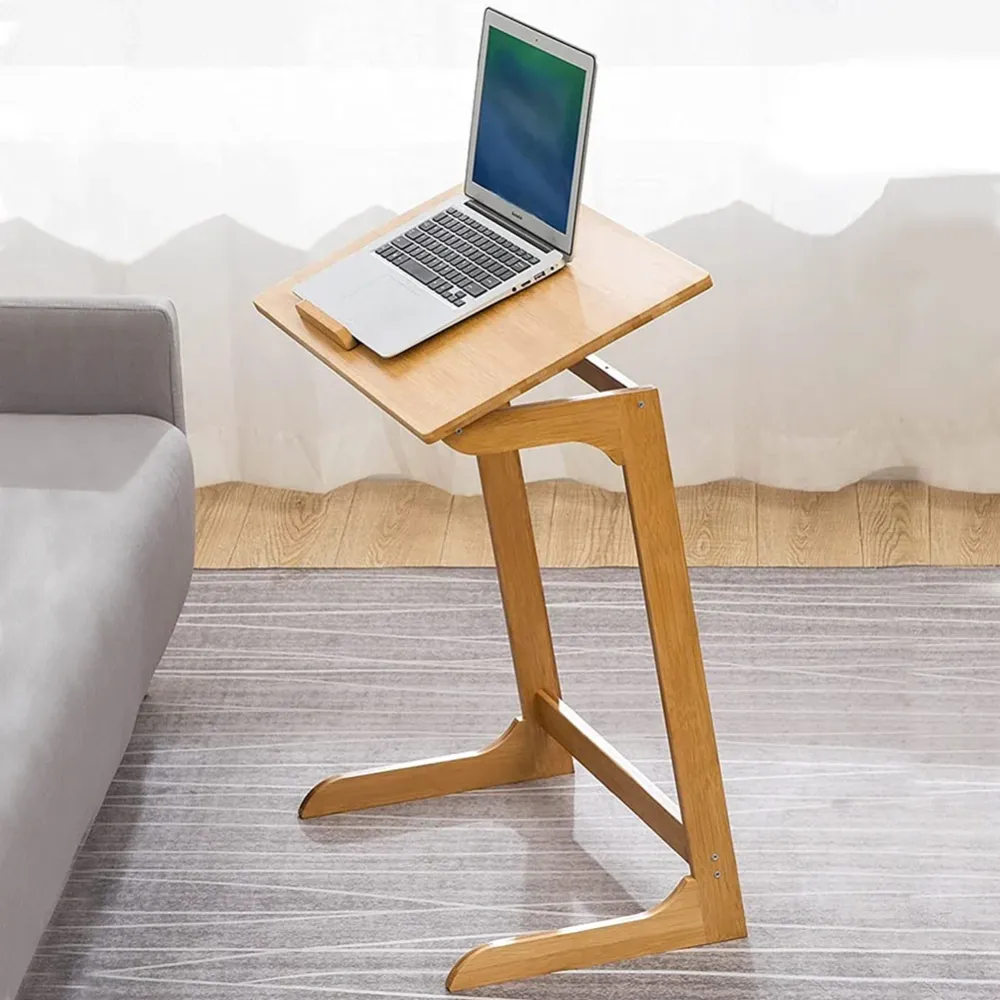 Tavolo Scrivania Porta PC Computer Reclinabile Tavolino Letto Divano legno