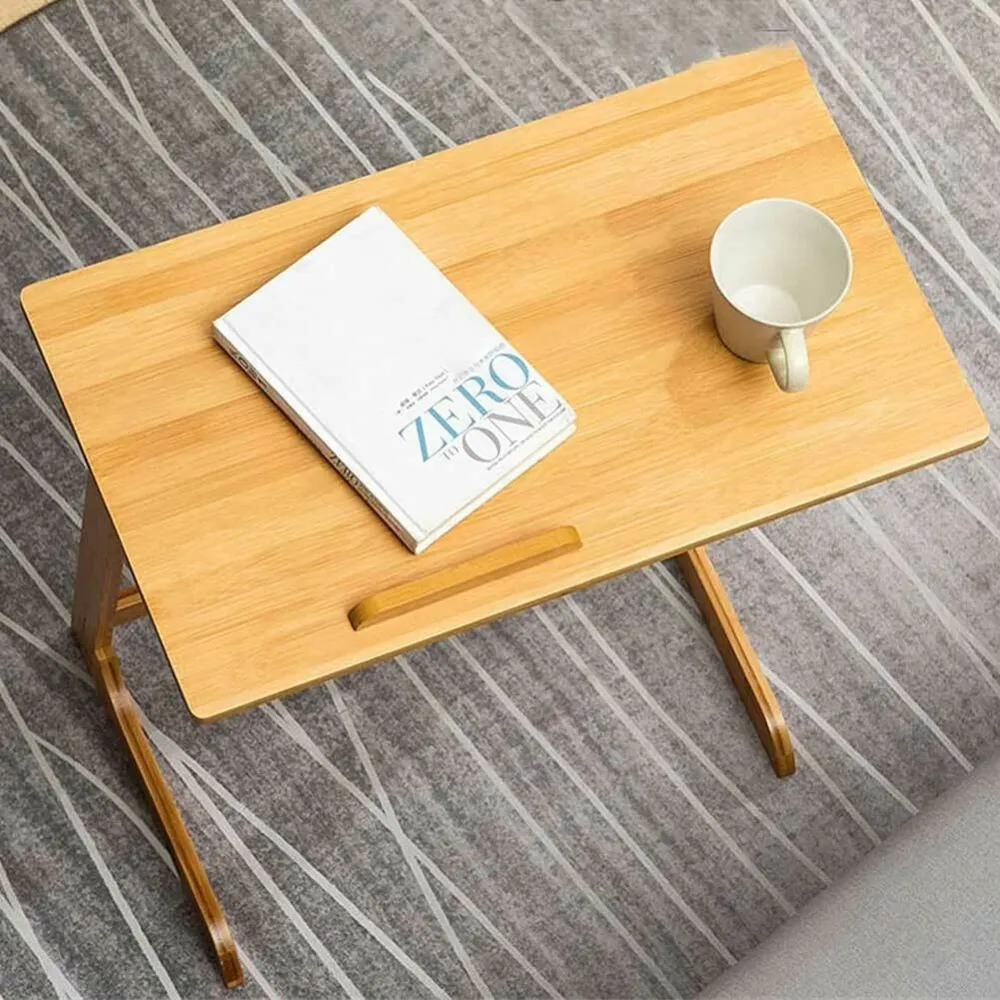 Tavolo Scrivania Porta PC Computer Reclinabile Tavolino Letto Divano legno