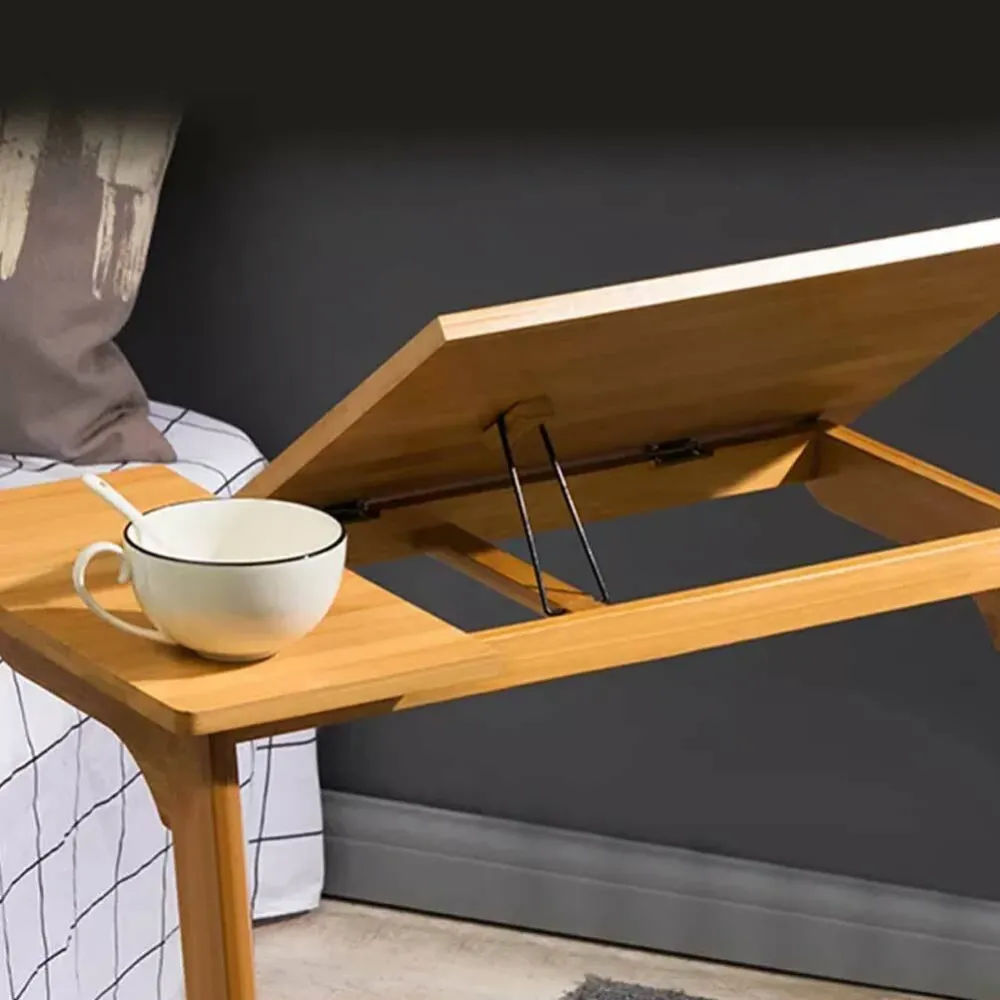 Tavolo Scrivania Porta PC Computer Reclinabile Tavolino Letto Divano legno