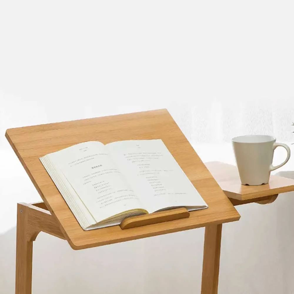 Tavolo Scrivania Porta PC Computer Reclinabile Tavolino Letto Divano legno