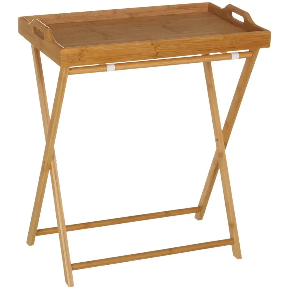 Vassoio Tavolino Bambu' da Letto Divano per Notebook PC Tablet Pieghevole