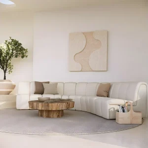 Divano Modulare - Rivestimento Bouclé - 3 Moduli - Herridon II con Integrazione IFTTT
